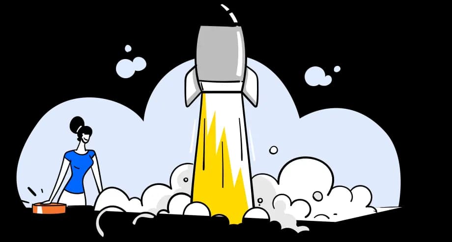 Illustrated story submission and interview invitation graphic